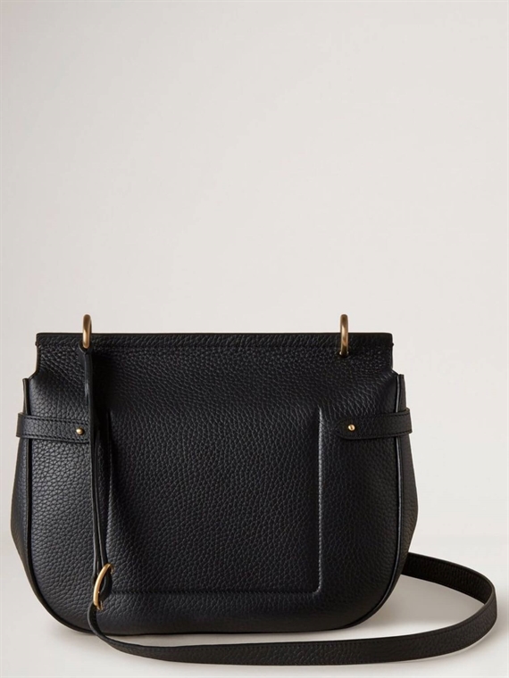 Mulberry Soft Amberley Satchel Black Heavy Grain